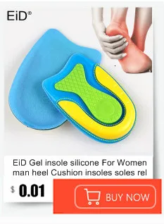 Silicone Gel Heel Pad for Plantar Fasciitis Pain Relief Shock Absorption Foot Care Insert Insole Height Increase Cushion Unisex