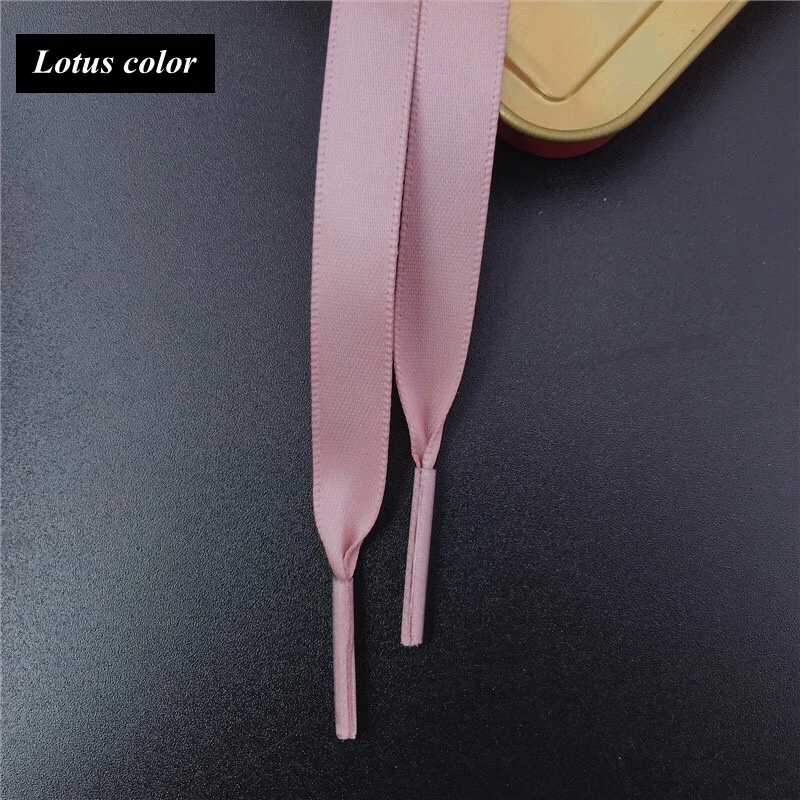 New Silk Shoe Laces Satin Ribbon Flat Shoelaces Women Sneakers Shoelace Boots Laces for Shoes Length 80CM 100CM 120CM 150CM1Pair