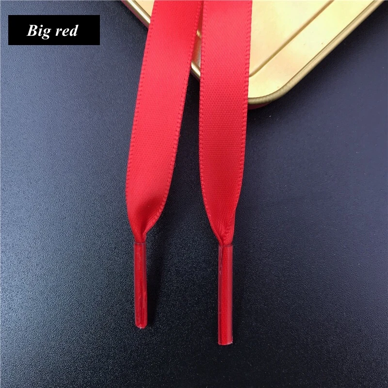 New Silk Shoe Laces Satin Ribbon Flat Shoelaces Women Sneakers Shoelace Boots Laces for Shoes Length 80CM 100CM 120CM 150CM1Pair