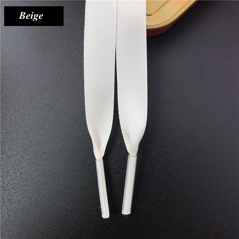 New Silk Shoe Laces Satin Ribbon Flat Shoelaces Women Sneakers Shoelace Boots Laces for Shoes Length 80CM 100CM 120CM 150CM1Pair