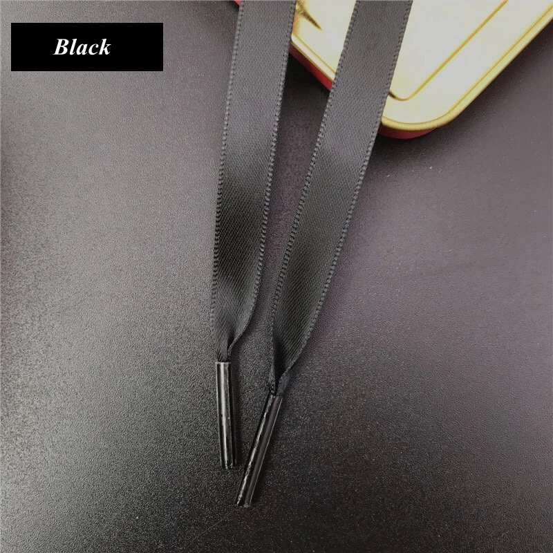 New Silk Shoe Laces Satin Ribbon Flat Shoelaces Women Sneakers Shoelace Boots Laces for Shoes Length 80CM 100CM 120CM 150CM1Pair