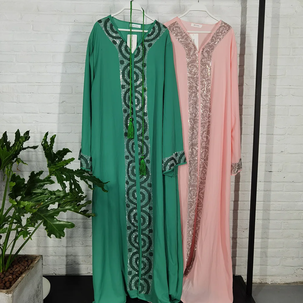 African mother Service big dress Muslim style artificial stone decorative national clothing fashion luxury