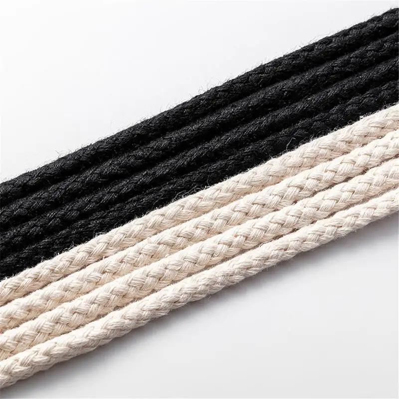 Linen Shoelaces Decoration Accessories Suitable Board Shoes Basketball Shoes Sneakers Cotton Shoe Laces Dunk SB AF1AJ Shoe Rope