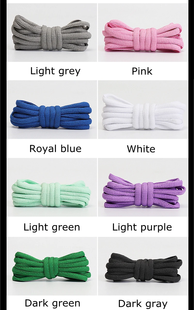 Men's and Women's Sports Shoelaces Color Semicircular Shoelace Suitable for All Shoes Round Laces AF1 Wear-resistant Non-slip