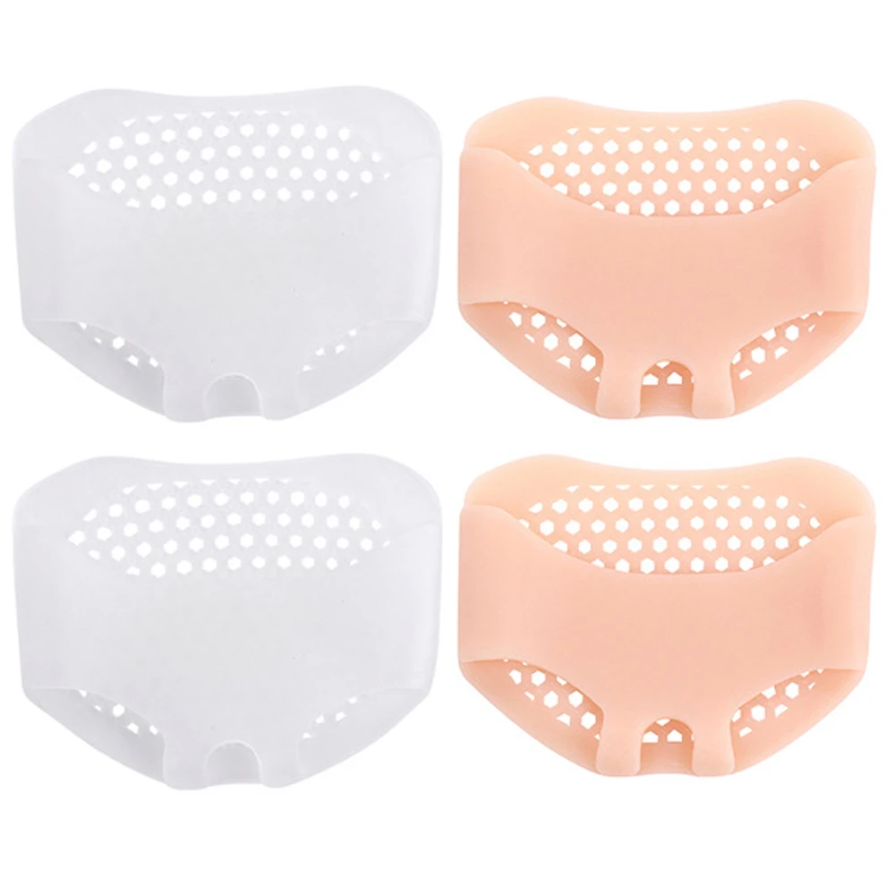 Silicone Honeycomb Forefoot Insoles for Women High Heels Shoes Pad Gel Half Insoles Forefoot Insert Pain Relief Massage Socks