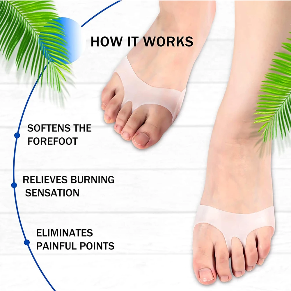 Silicone Honeycomb Forefoot Insoles for Women High Heels Shoes Pad Gel Half Insoles Forefoot Insert Pain Relief Massage Socks