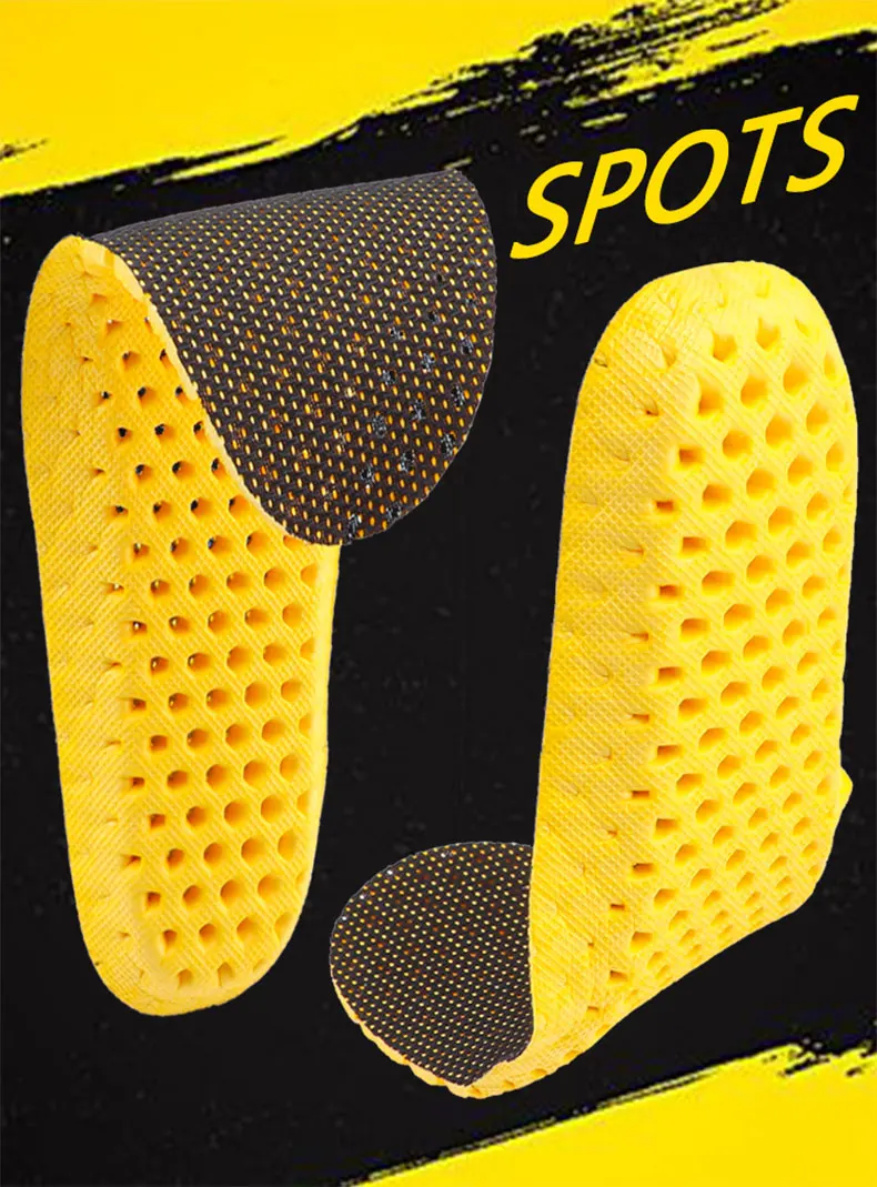 Sports Shoe Insole Is Comfortable, Breathable, and Soft. The Insole Absorbs Sweat and Wicks Sweat. Sports Shoe Honeycomb Insole