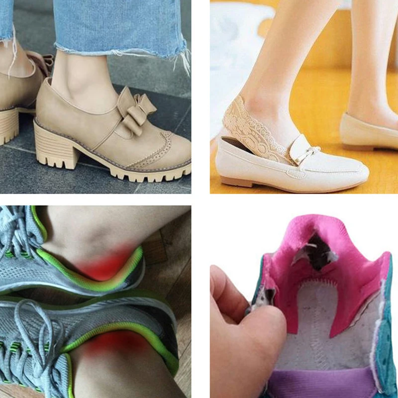 6Pcs Heel Wear Repair Allowance Self-adhesive Patches Shoe Heel Anti-wear Stickers Foot Care Pad Inserts Sneakers Heel Protector