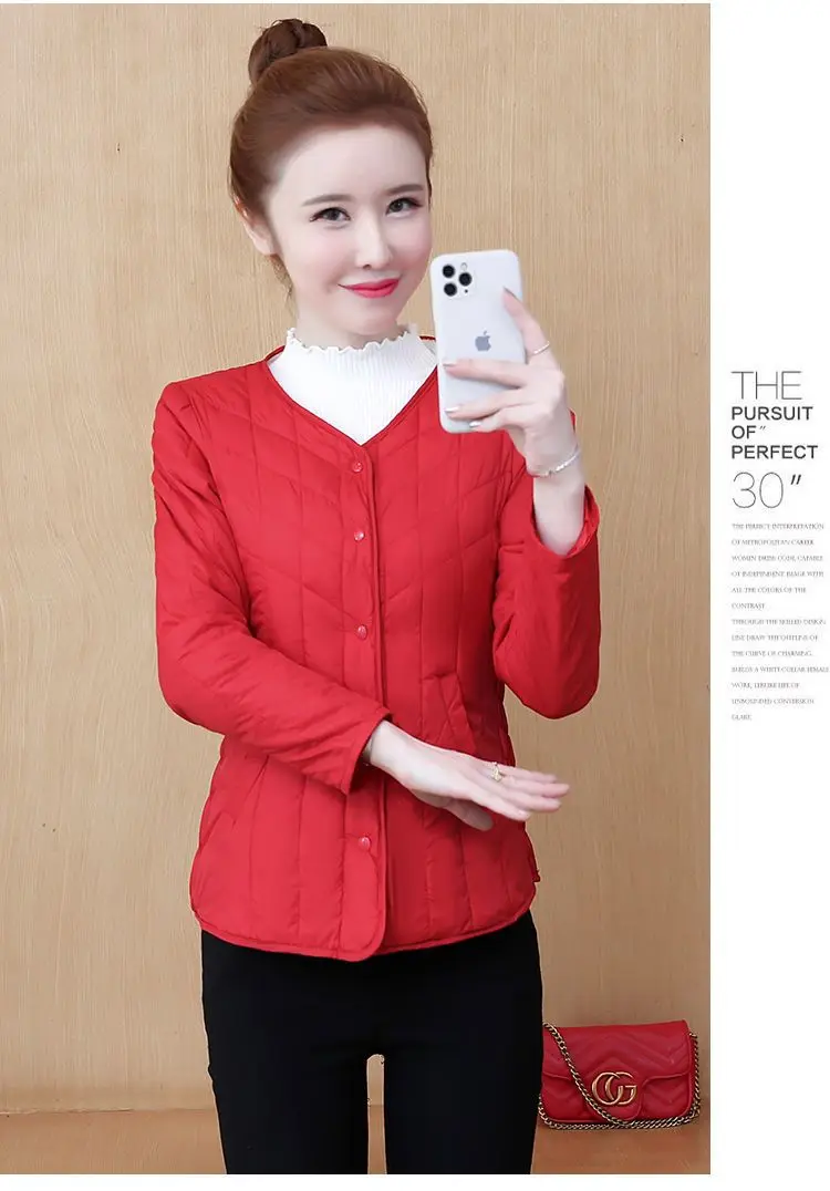 5XL Add Velvet Cotton Coat Women Lightweight Down Cotton Jacket 2024 Autumn And Winter Parkas Female Short Jackets Looes Coats