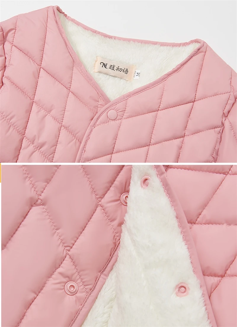 5XL Add Velvet Cotton Coat Women Lightweight Down Cotton Jacket 2024 Autumn And Winter Parkas Female Short Jackets Looes Coats