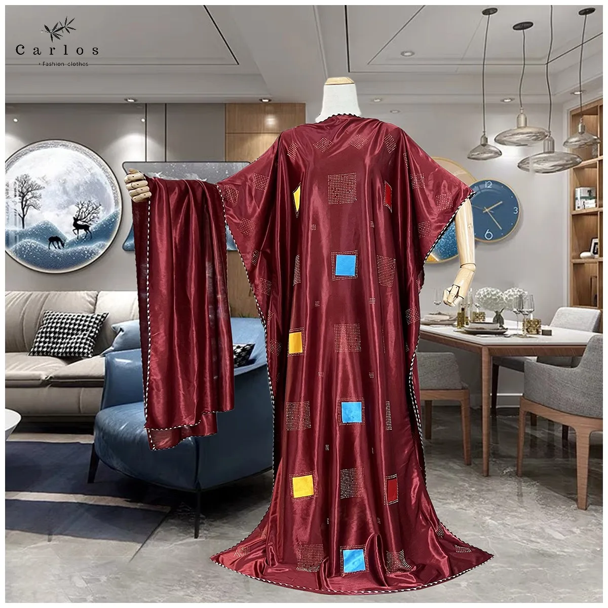 Women Dress Inlaid Mubarak Dubai Femme Luxury Muslim Dress Kaxikakuma African Abaya For Women Kaftan islamic Clothing With Scarf