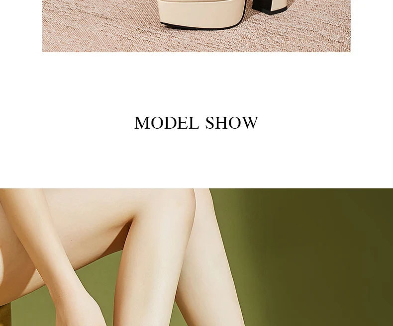 PRXDONG Brand Genuine Leather Women's Ankle Boots Sexy High Heels Thick Platform Black Beige Dress Party Office Lady SHoes 34-40