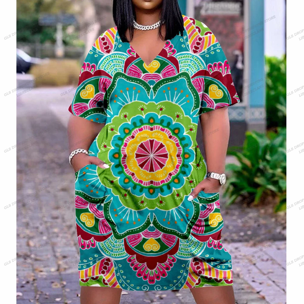 Summer Dresses Women Fashion Casual Black Africa Dress Party Evening Boho Girls Large Size Chain Dress Sexy Brand Sundress Beach