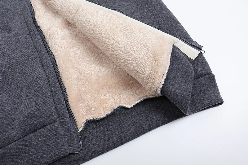Winter Women Hooded Plush Coat Fleece Hoodies S-2XL Zipper Sweatshirt Long Sleeve Sweater Jacket