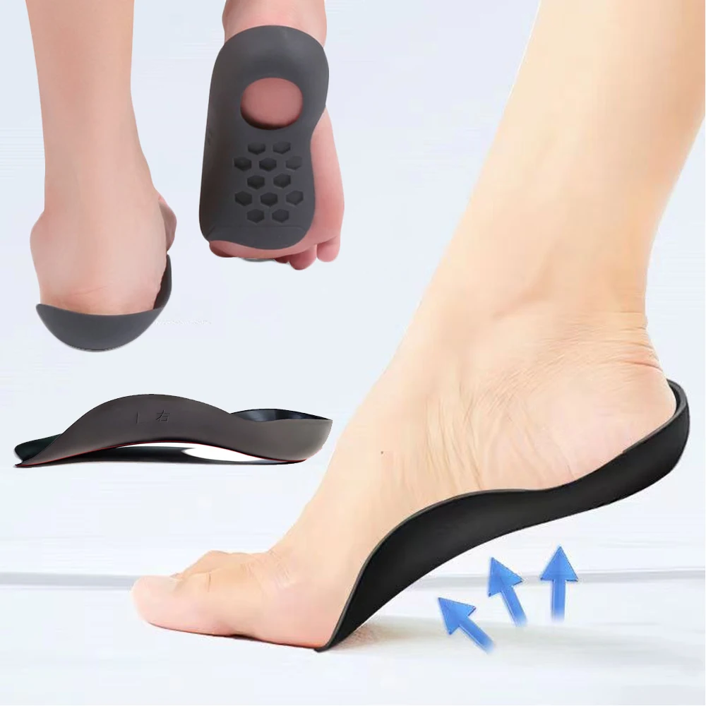 Orthotic Insoles for Plantar Fasciitis Pain Relief Therapy Flat Feet Arch Support Insoles for Shoes Women Men XO-Legs Corrector