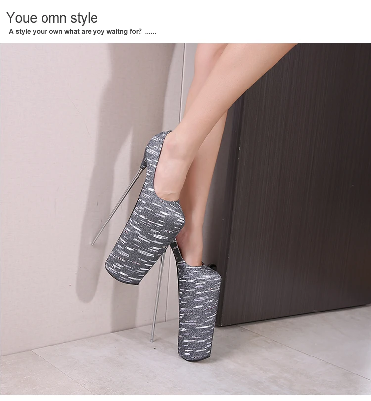 SDTRFT Catwalk Shows Pumps Gold Red Shoes Woman 20cm 22cm 30cm Metal Thin Heels Bridal Zapatos Mujer Party Dance Girl's Stiletto