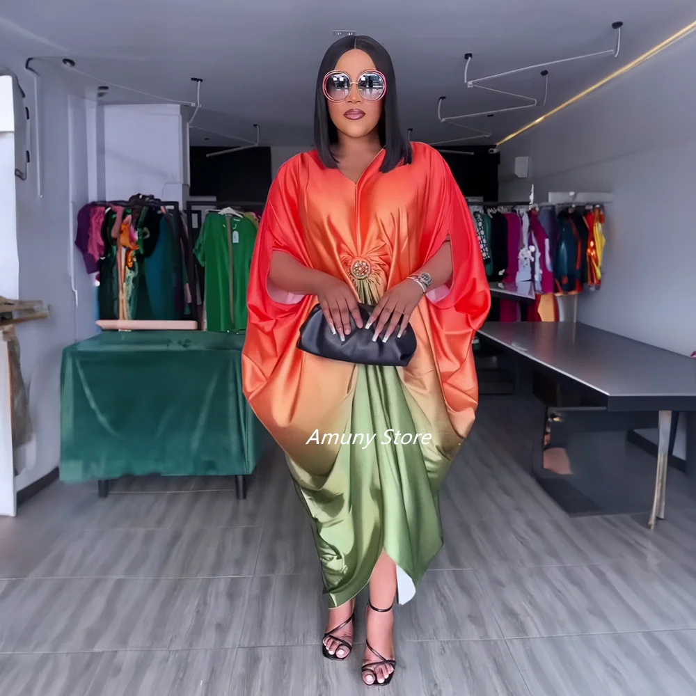 2023 Summer African Fashion Design Sleek Rayon Dress Nigeria's Latest Abaya