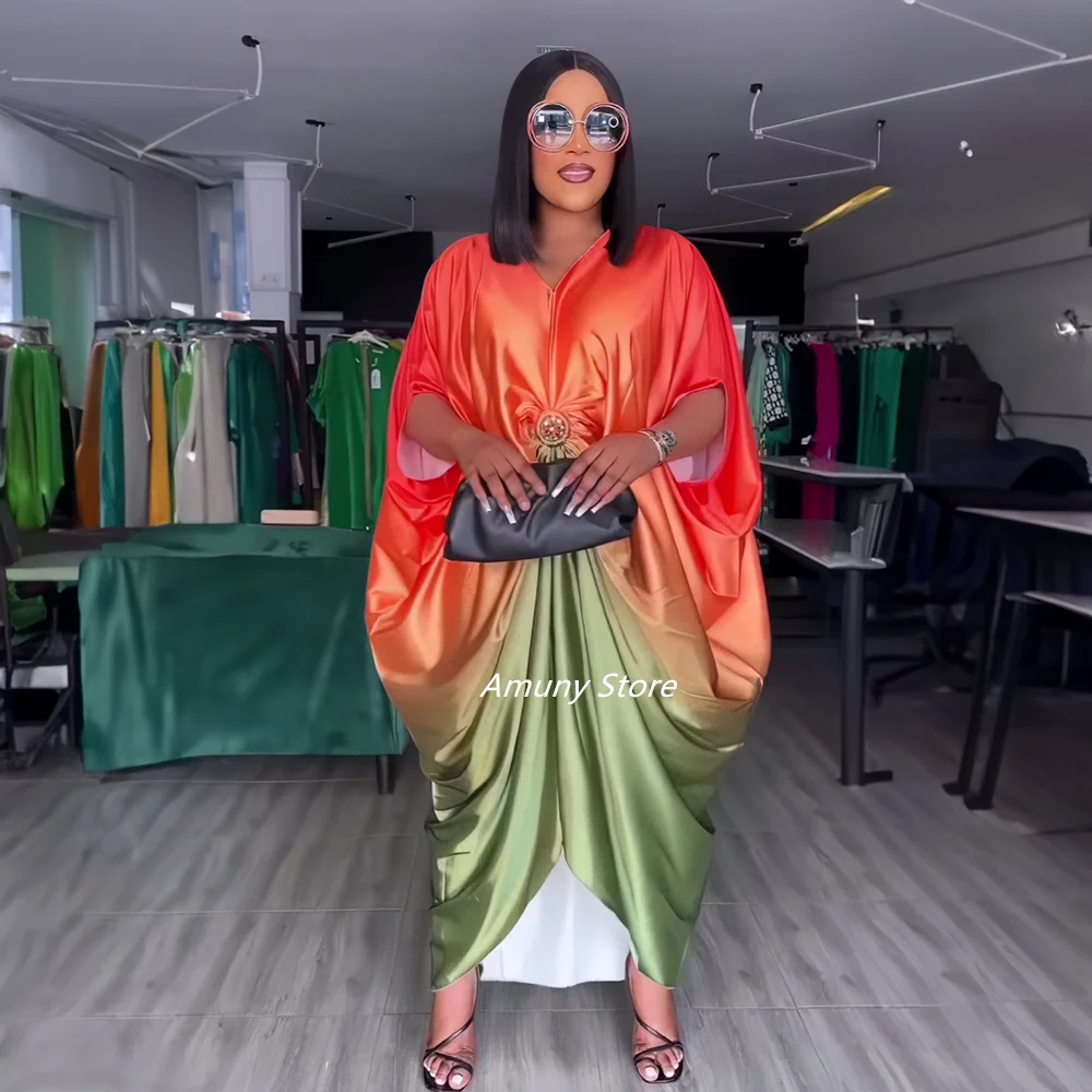 2023 Summer African Fashion Design Sleek Rayon Dress Nigeria's Latest Abaya