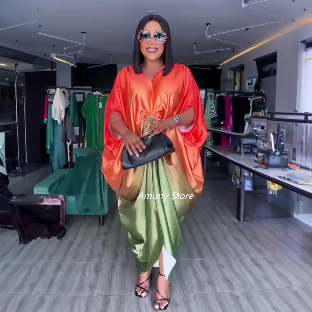 2023 Summer African Fashion Design Sleek Rayon Dress Nigeria's Latest Abaya