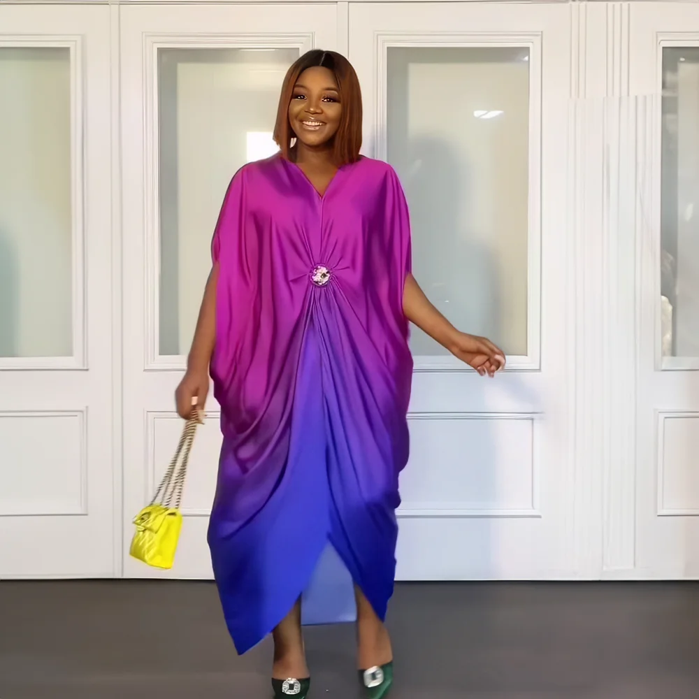 2023 Summer African Fashion Design Sleek Rayon Dress Nigeria's Latest Abaya