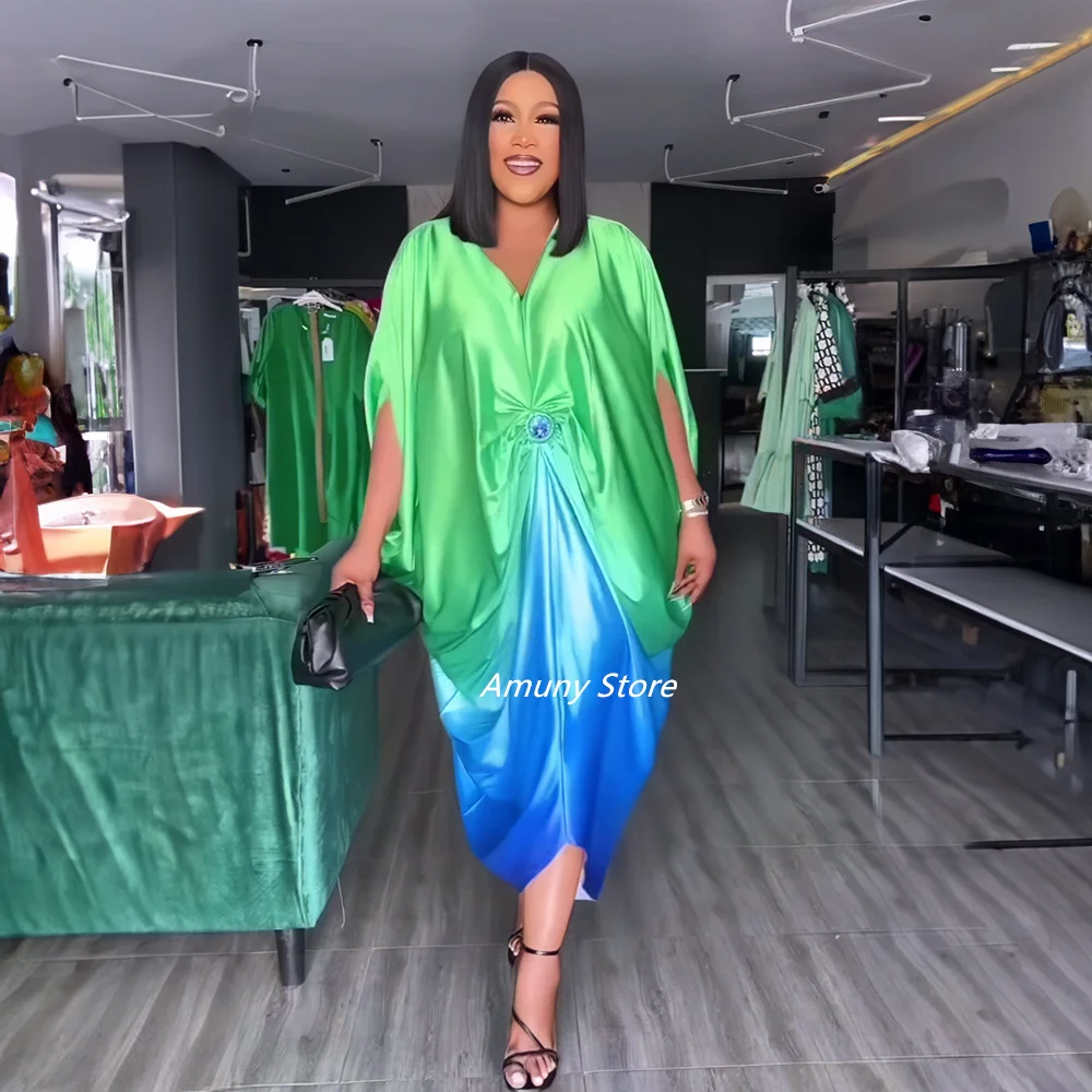 2023 Summer African Fashion Design Sleek Rayon Dress Nigeria's Latest Abaya