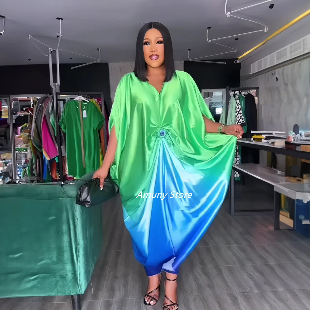 2023 Summer African Fashion Design Sleek Rayon Dress Nigeria's Latest Abaya