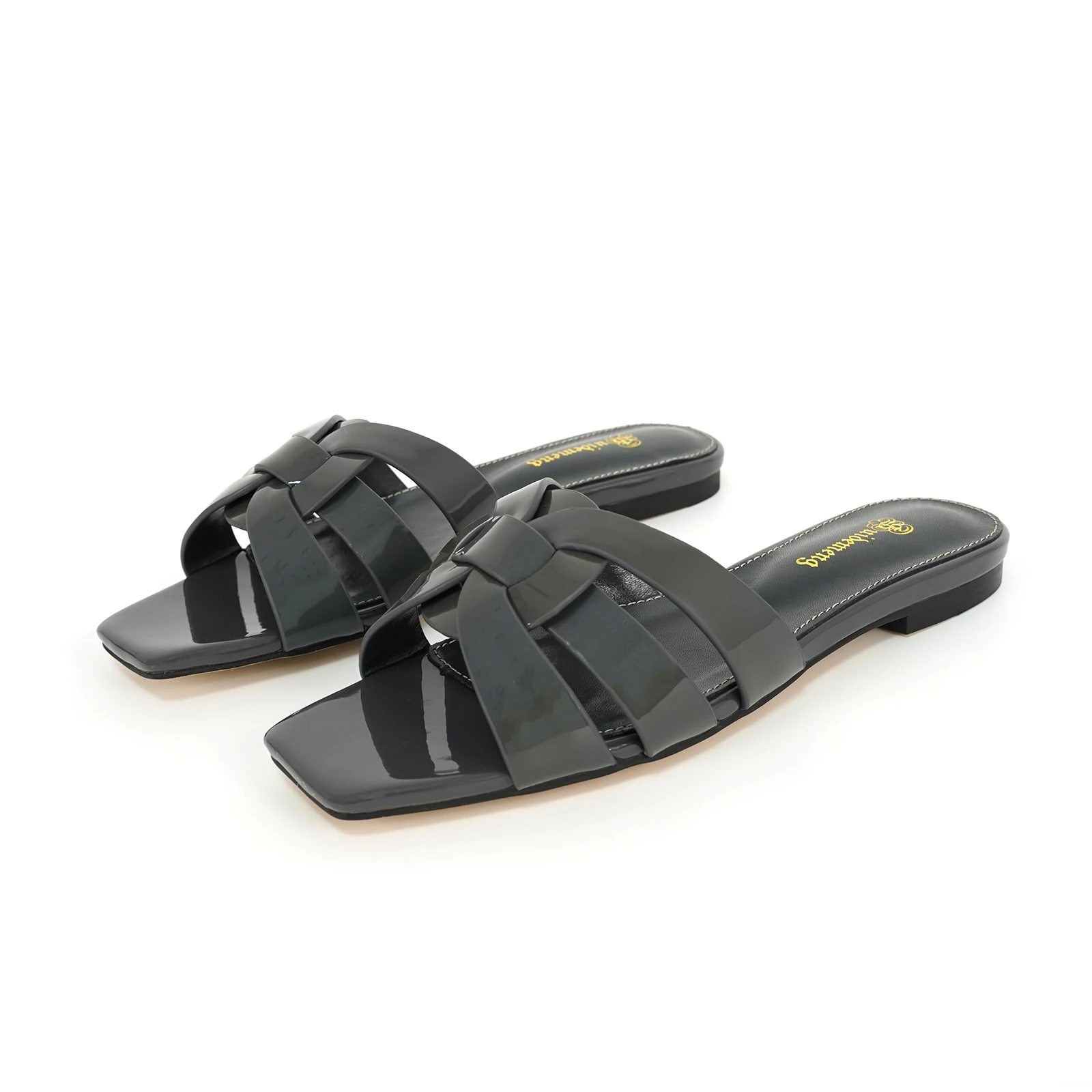 Elegant Party Women's Shoes Luxury Leather Slippers Comfortable Casual Shoes Open Toe Outdoor Beach Shoes Summer Plus Size 35-44