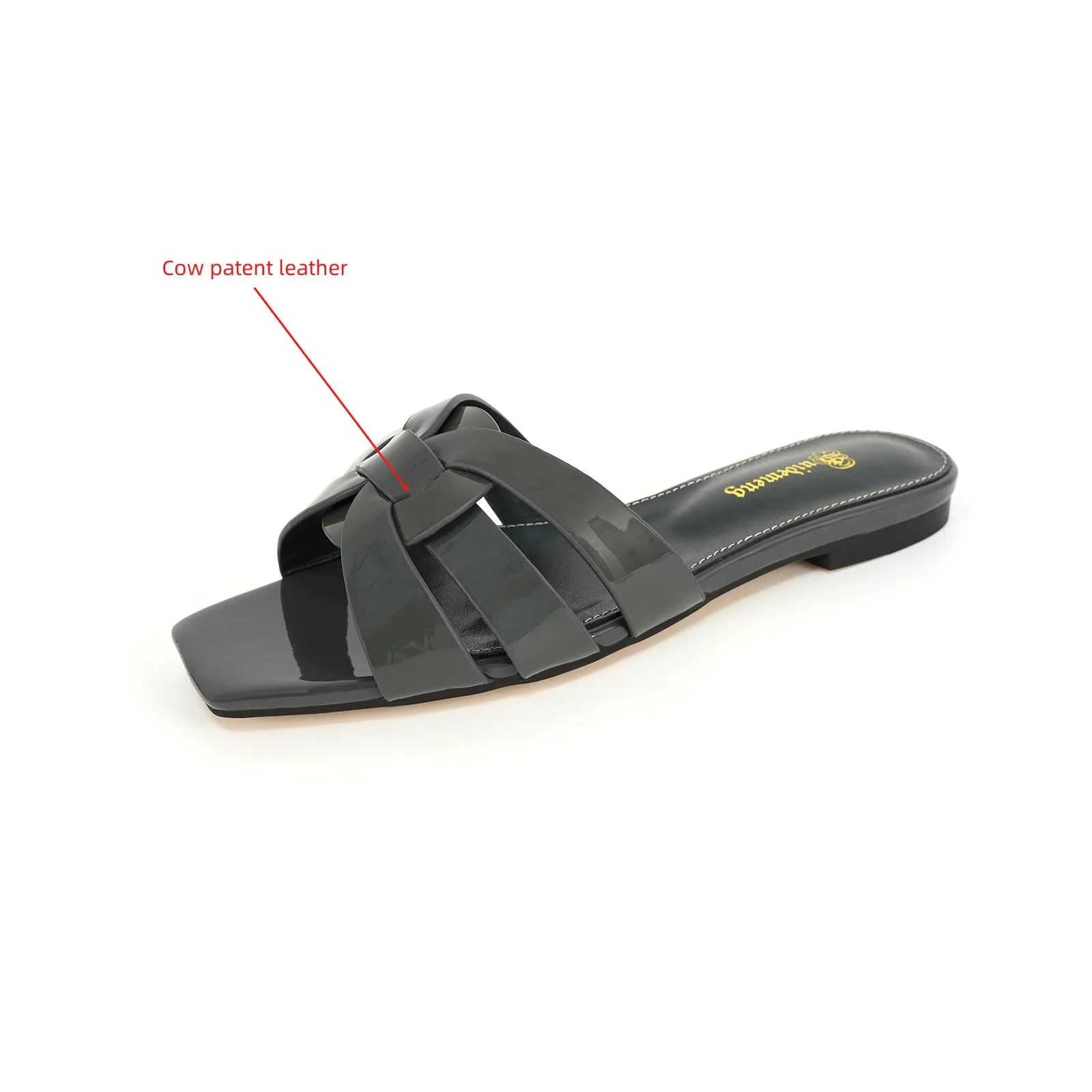 Elegant Party Women's Shoes Luxury Leather Slippers Comfortable Casual Shoes Open Toe Outdoor Beach Shoes Summer Plus Size 35-44