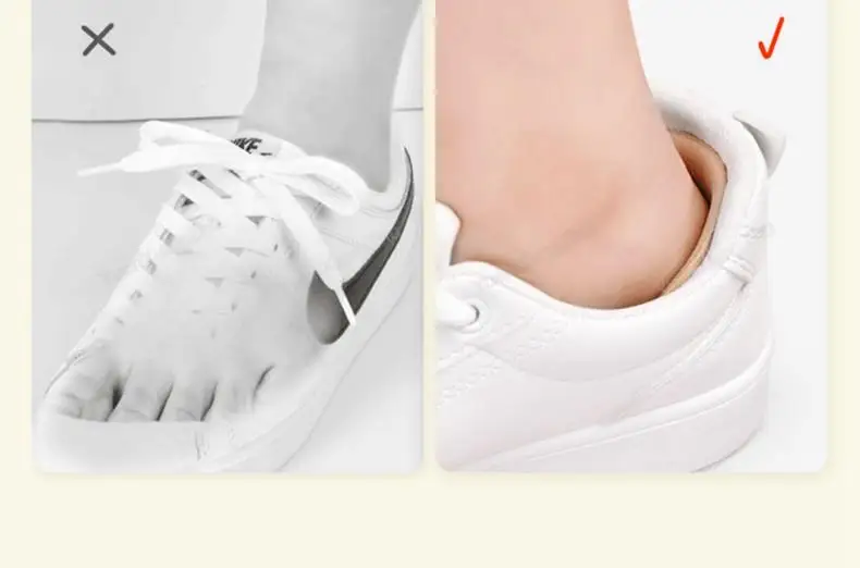 Heel Protectors Kids Shoes Heels Cushion Shoe Pads for Child Stickers Inserts Adjustable Size Shoes Insoles Foot Pain Relievers