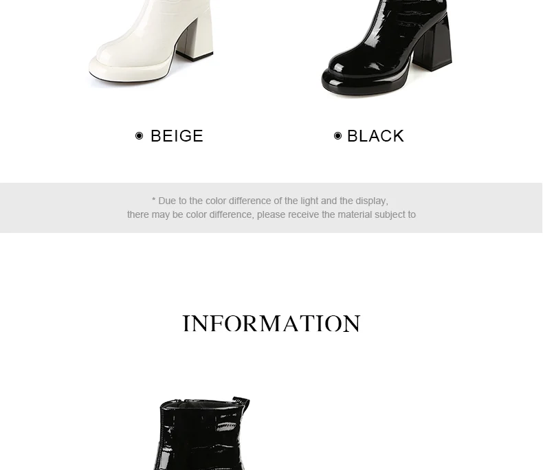 PRXDONG New Women's Square High Heels Genuine Cow Leather Luxury Shoes Fashion Comfortable Round Toe Ankle Boots Autumn Winter