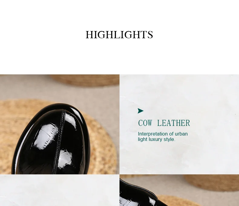 PRXDONG New Women's Square High Heels Genuine Cow Leather Luxury Shoes Fashion Comfortable Round Toe Ankle Boots Autumn Winter