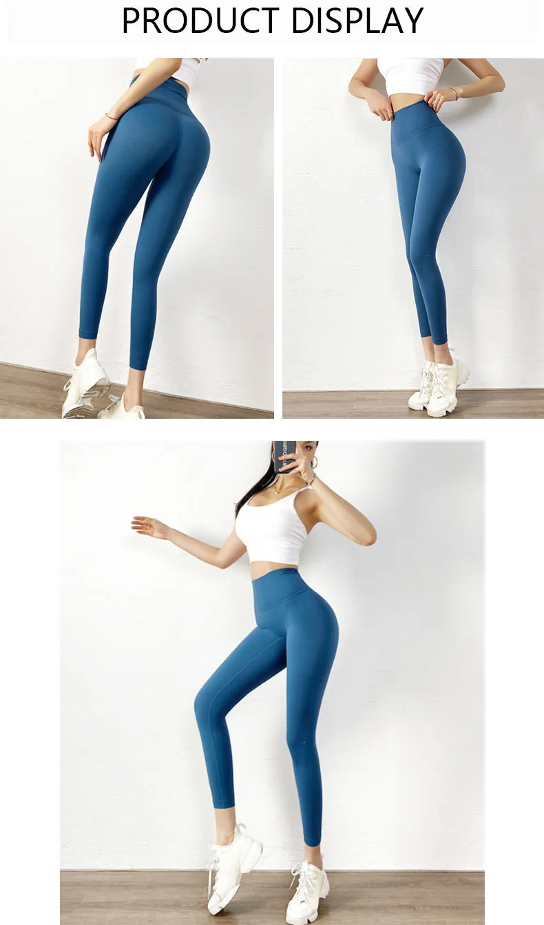 TRY TO BN Yoga Pants Women Sports Leggings Naked Feeling High Waisted Leggings Push Up Fitness Workout Tights Gym Woman Clothes