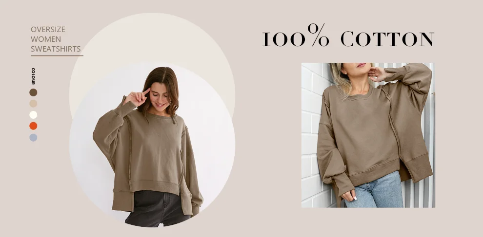 Casual Cotton Women Sweatshirts Long Sleeve Patchwork Vintage Streetwear Harajuku Pullovers Autumn Clothes Sudaderas Con Capucha