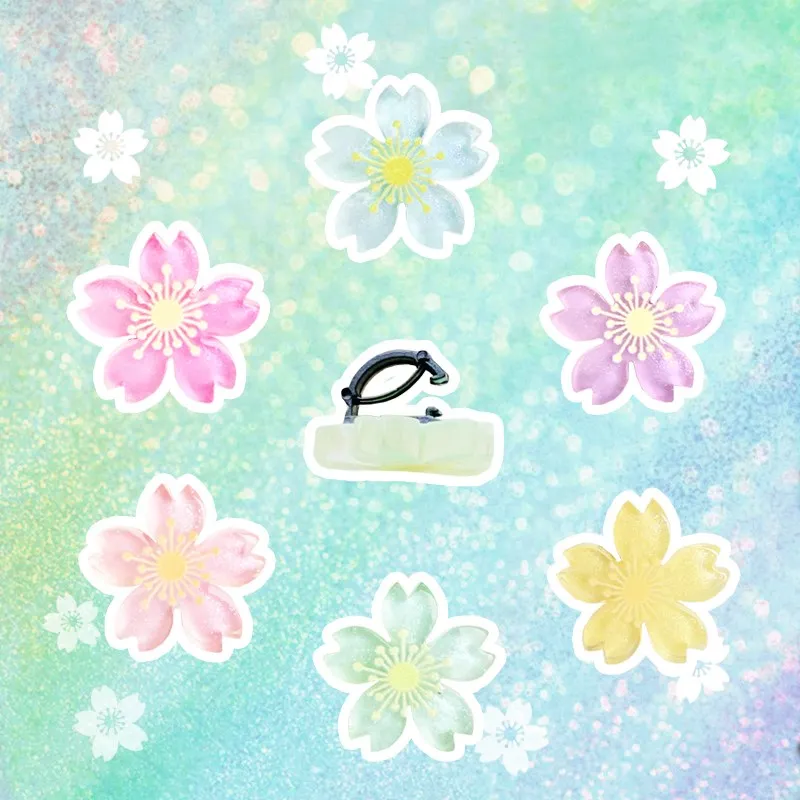 1 PC Flowers Shoe Buckle Shoelaces Decorative Clip Shoe Charm Trend Creative Cute Sneaker Canvas Cartoon DIY Shoes Accessories