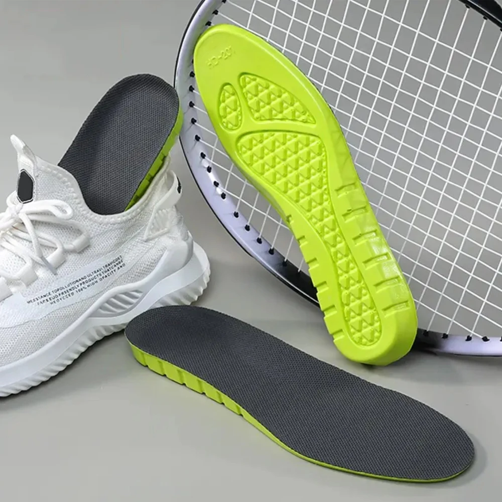 Memory Foam Sports Insoles for Shoes Men Women Sneakers Deodorant Shock Absorption Height Increase Insoles For Feet Arch Support
