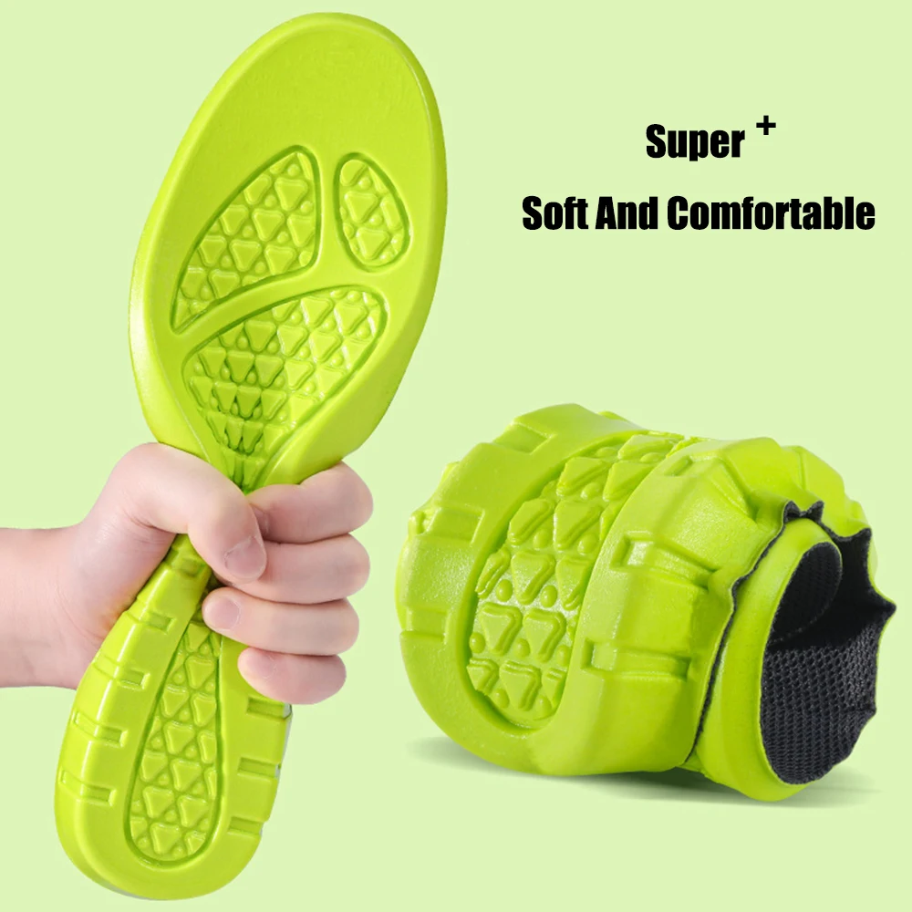 Memory Foam Sports Insoles for Shoes Men Women Sneakers Deodorant Shock Absorption Height Increase Insoles For Feet Arch Support