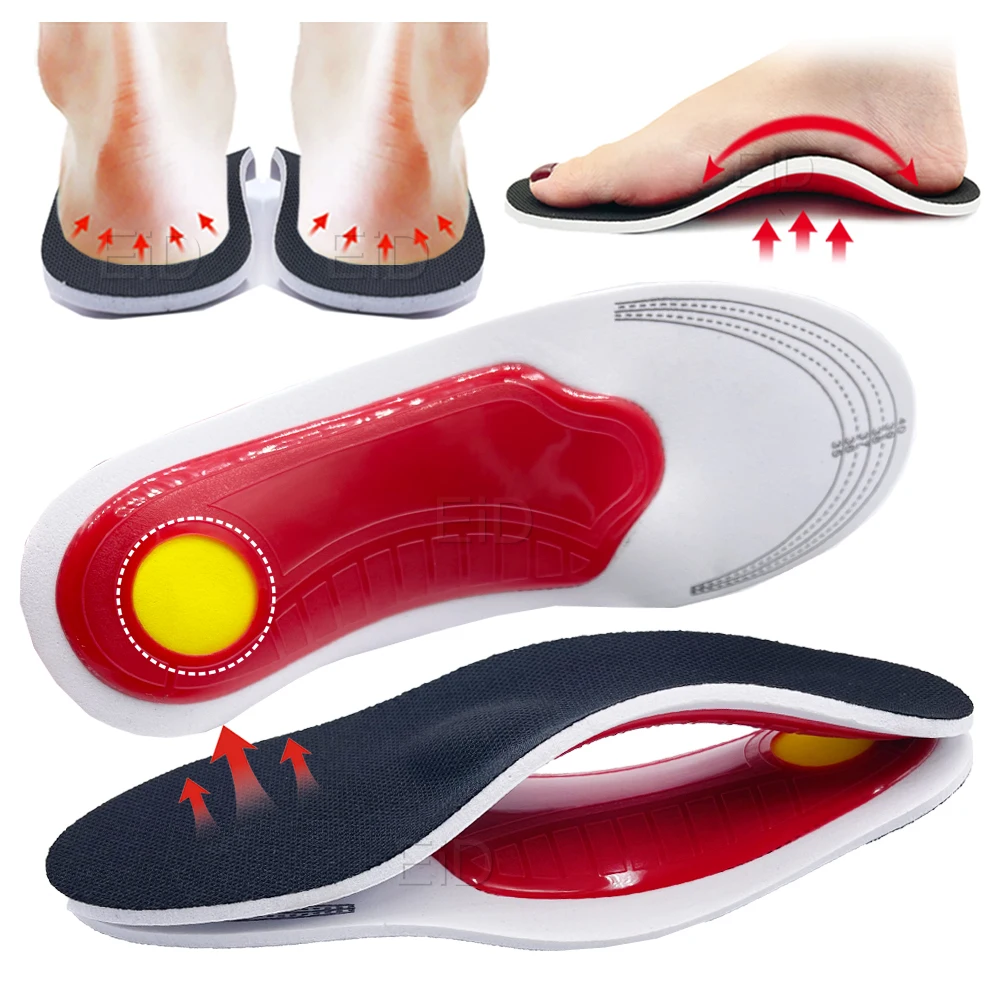 Orthopedic Insoles for Flat Foot Orthotics Gel shoes sole Insert Pad Arch Support Pad For Plantar fasciitis Feet Care man women