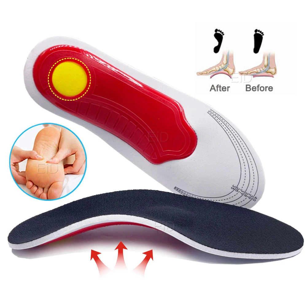 Orthopedic Insoles for Flat Foot Orthotics Gel shoes sole Insert Pad Arch Support Pad For Plantar fasciitis Feet Care man women