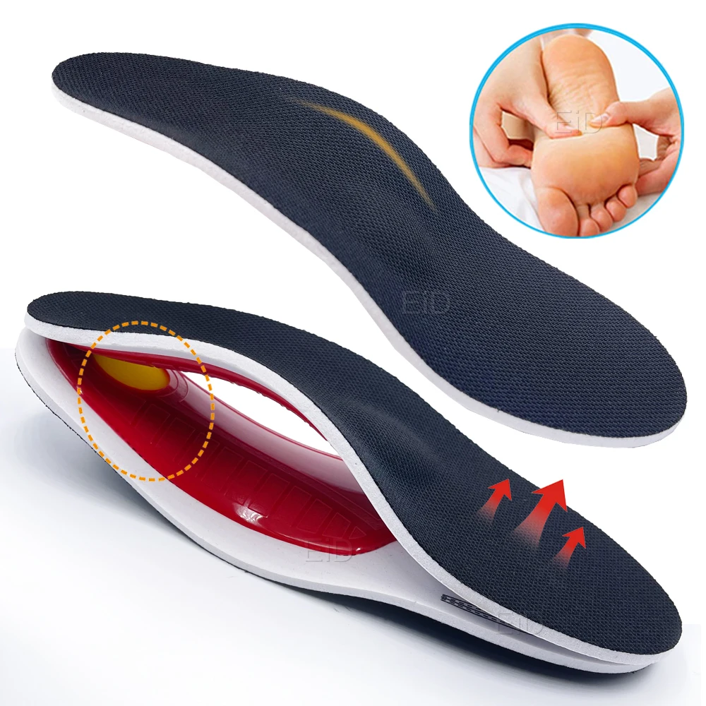 Orthopedic Insoles for Flat Foot Orthotics Gel shoes sole Insert Pad Arch Support Pad For Plantar fasciitis Feet Care man women