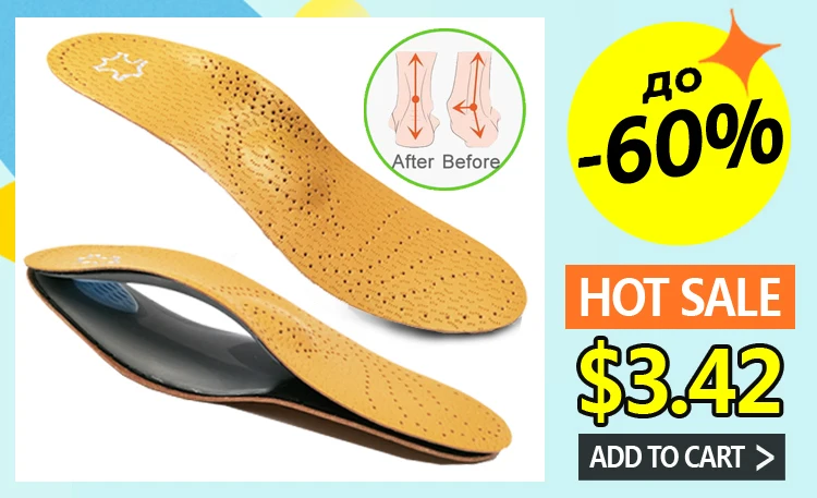 Orthopedic Insoles for Flat Foot Orthotics Gel shoes sole Insert Pad Arch Support Pad For Plantar fasciitis Feet Care man women