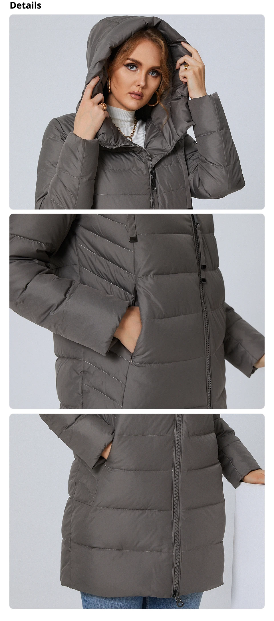 GASMAN 2022 Women's down jacket Fashion Classic Brand Woman winter parka Long Puffer plus size 6xl Warm coat women Hot sale 180