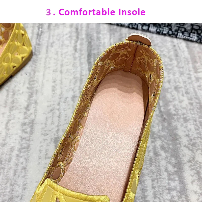 Fashion Beige Wide Flats Female Shoes Big Size 41 42 Summer Casual Soft Women's Slip on Loafers Ladies Cheap Shoes 2023 New