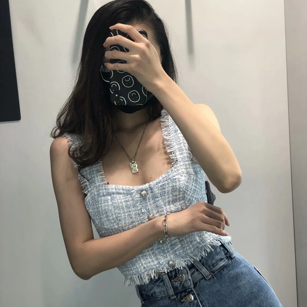 Klacwaya Tops For Women Fashion Halter Top Neck Women'S Tube Top With Open Shoulders Egirl Clothes Aesthetic Omighty Tank Top