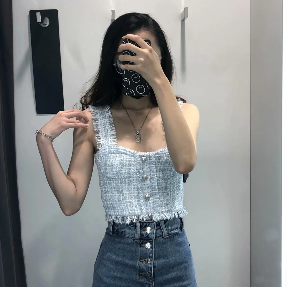 Klacwaya Tops For Women Fashion Halter Top Neck Women'S Tube Top With Open Shoulders Egirl Clothes Aesthetic Omighty Tank Top