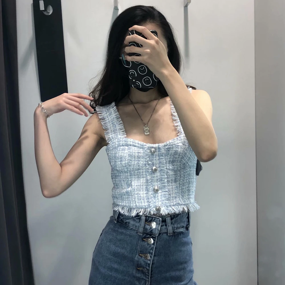 Klacwaya Tops For Women Fashion Halter Top Neck Women'S Tube Top With Open Shoulders Egirl Clothes Aesthetic Omighty Tank Top