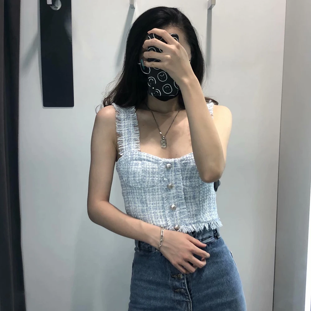 Klacwaya Tops For Women Fashion Halter Top Neck Women'S Tube Top With Open Shoulders Egirl Clothes Aesthetic Omighty Tank Top