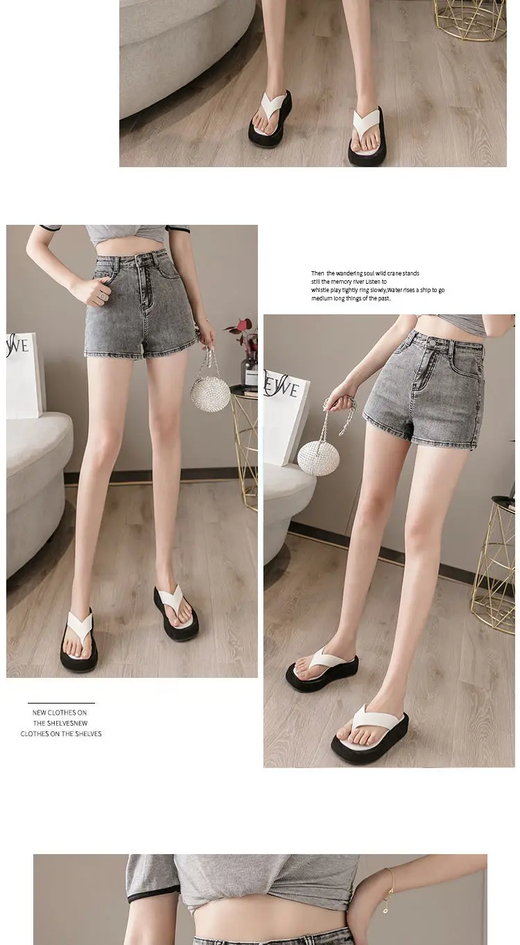 Mini Hot Elastic High Waist Sexy Aesthetic Vintage Women's Jeans Short Pants Denim Shorts Summer Korean Fashion Casual Trendy