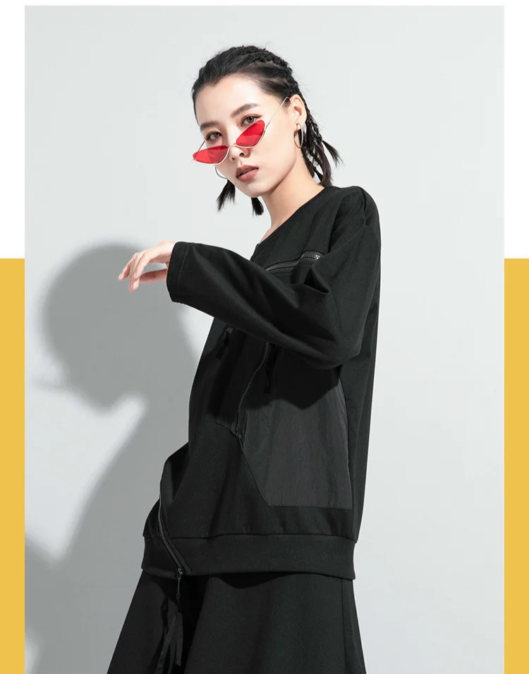 Amax LuluE European Designer Womens Fashion Black Tee Shirts Ladies Loose Punk Tshirts Females Casual Vintage Luxury Streetwear