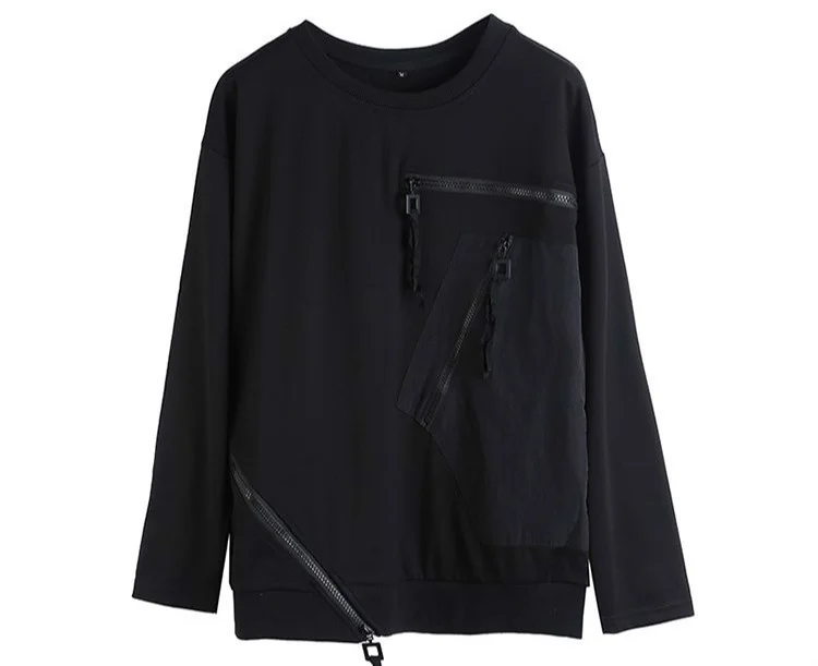 Amax LuluE European Designer Womens Fashion Black Tee Shirts Ladies Loose Punk Tshirts Females Casual Vintage Luxury Streetwear