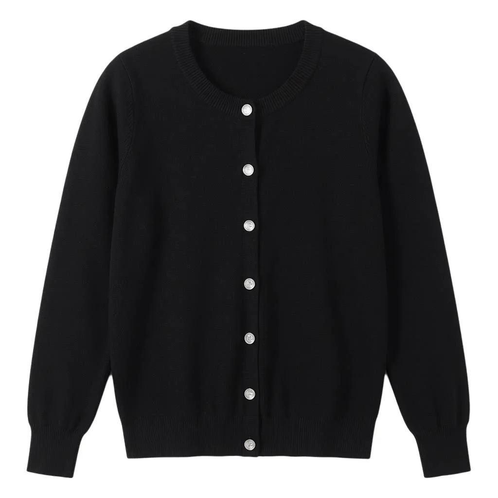 Cropped Blouses Cardigan Female Knitted Ladies Sweaters Crochet Top Black Women's Coat Spring 2026 Jersey Clothing Outerwear